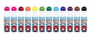 Spidol Dot Non-Toksik untuk Anak-Anak, DIY Dab Drawing, Cat Dot yang Dapat Dicuci, 12 Warna, Perlengkapan Seni dan Kerajinan untuk Anak-Anak - Product Image 2