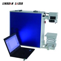 Machine de gravure d'anneau de fibre optique/marqueur de laser de fibre pour les bijoux intérieurs et extérieurs d'anneau
