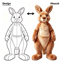 Vente directe d'usine de costumes de mascotte d'animaux de dessin animé grandeur nature haut de gamme. Convient pour une utilisation pendant Halloween et lors d'événements sportifs.