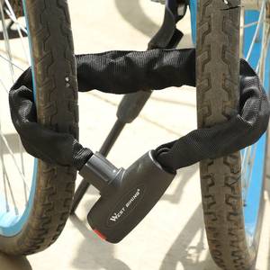 Candado antirrobo <span class=keywords><strong>para</strong></span> cadenas de <span class=keywords><strong>bicicleta</strong></span>, cerradura de seguridad con 2 llaves de acero de aleación <span class=keywords><strong>reforzada</strong></span>, <span class=keywords><strong>para</strong></span> ciclismo y motocicleta - Product Image 4