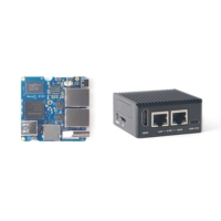 Papan Pengembangan Router Mini RK3576 NanoPi R76S 1GB/2GB LPDDR4X untuk Port Ethernet Ganda 2.5G dengan Casing Logam dan OpenClaw