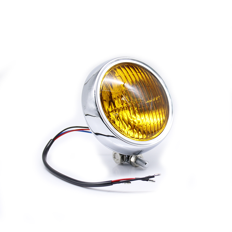 ハーレーチョッパー用4.5インチビンテージラウンド LEDヘッドライト