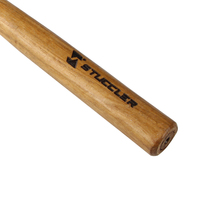 STUCCLER Maillet en cuir brut de qualité supérieure 25mm 32mm 44mm 48mm Marteaux en cuir de vachette Outil d'artisanat avec manche en bois