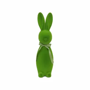 Factory Outlet Easter Standing Crafts Handmade Bright-Coloured Ornaments Rabbit Polylone Bunny Easter Decoration