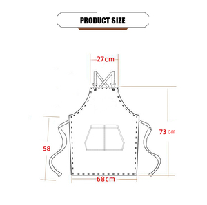Grembiule Personalizzato Senza Maniche in Tela di Poliestere, Resistente, con Stampa Logo, Ricamo, Serigrafia, Facile da Pulire, Riutilizzabile per Servizi Alimentari - Product Image 5