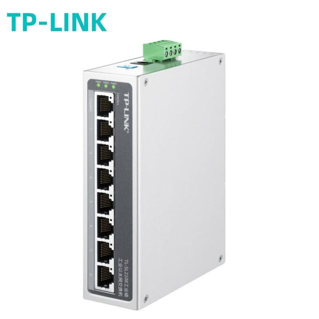 TP-LINK TL-SL2108 Industrial 8 Port Gigabit Ethernet Switch with 1 Combo Port Modbus TCP Profinet Protocol DIN Rail Mount