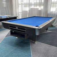 Table de billard professionnelle d'extérieur avec pare-chocs Accura, multifonctionnelle et pliable, pour joueurs de snooker et de billard