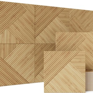 Panneau mural insonorisant auto-adhésif en <span class=keywords><strong>feutre</strong></span> PET, panneau acoustique 3D à grain <span class=keywords><strong>de</strong></span> <span class=keywords><strong>bois</strong></span> rainuré en fibre <span class=keywords><strong>de</strong></span> polyester pour hôtel, bureau, studio - Product Image 1