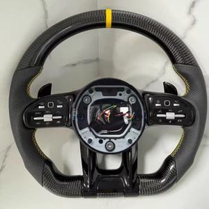 Volante de fibra de carbono para Benz W204 W205 W207 W211 W212 W213 W221 A200 <span class=keywords><strong>A180</strong></span> A260 A45 Amg C63 W206 E63 G63 - Product Image 2