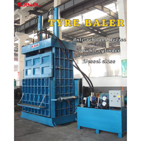 Presse à balles hydraulique verticale semi-automatique à haute efficacité pour le recyclage des déchets de balles de pneus automobiles de véhicules en caoutchouc usagés