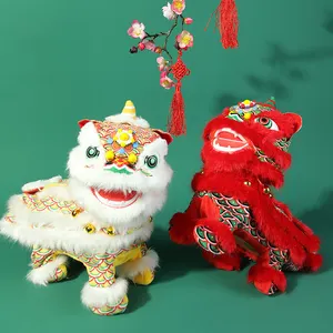 New Popular Cute Animal Plush Pet Lion Dance Doll Toys Baby Electric Walking Sounds Dancing Lion Doll Toys For Children Gift