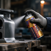 Cat Semprot Kaliper Rem Mobil Tahan Suhu Tinggi 350ml Cepat Kering Aerosol Lapisan Anti Panas