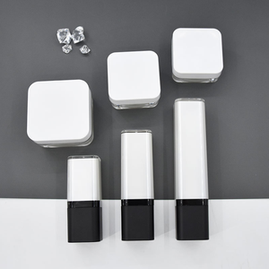 Botella de loción al vacío con rotación, botella de loción al vacío con tapa negra UV cuadrada, esencias cosméticas, 15ml, 30ml, 50ml, muestra gratis - Product Image 6