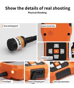 Portable 4-in-1 <strong>Gas</strong> Detector, Real-Time <strong>Monitoring</strong> for Combustible &amp; Toxic <strong>Gases</strong>, Industrial Safety Use - Product Image 4