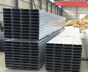 High Quality Structural Galvanized C Channel Steel Purlin Bracket Galvanized Steel C Profiles