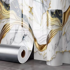 Polygreen Offre Spéciale Panneaux Muraux 3D Damassés Autocollants Imperméables Décoratifs pour Salon, Fond TV, <span class=keywords><strong>Salle</strong></span> <span class=keywords><strong>de</strong></span> <span class=keywords><strong>Bain</strong></span> - Product Image 2