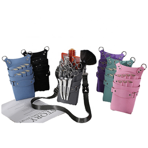 Sac à outils de <span class=keywords><strong>coiffeur</strong></span> en cuir avec 7 poches Fermeture à boucle Modèle de marque OEM Vente en gros disponible Personnalisation ODM/OEM - Product Image 2