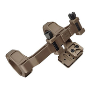 Support de lunette de 34 mm avec plaque de montage optique à 12 heures pour T1 T2, base de point rouge, hauteur de ligne centrale de 1,93 po