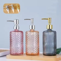 Flacon de lotion en verre à épaule dénudée vide de 500 ml, flacon de désinfectant pour les mains personnalisé, flacon de lotion pour le corps épaissi
