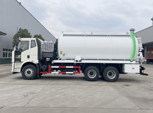 Camion d'aspiration des eaux usées, pompe à vide haute puissance, réservoir de grande capacité pour le nettoyage des égouts municipaux, élimination des boues, véhicule environnemental - Product Image 5