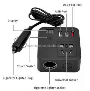 Nouveau chargeur d'onduleur de voiture 12V24V à 220V convertisseur de puissance universel QC3.0 prise de charge rapide USB - Product Image 2