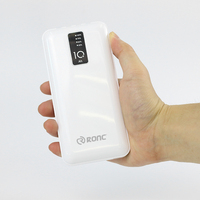 Batterie externe portable intelligente professionnelle de type C 10000 mAh avec câbles intégrés
