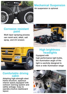 Sinotruk H0W0 6x4 Cabeza Tractora 371 430 HP Camión de Carga Pesada - Product Image 3