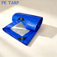 Grande bâche en PE imperméable sur mesure de 15 m de large pour couverture de protection contre les intempéries des matériaux de construction en cour ouvert