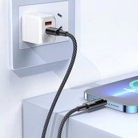Kabel USB Tipe C PD 100W dengan Jalinan Nilon, Layar LED Digital, Pengisian Cepat, Chip Emarker, 1M 2M untuk Ponsel, Tablet, Komputer