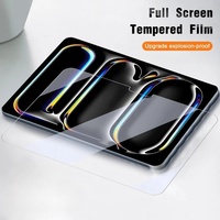 IPad için Pro 13 inç M4 2024 ekran koruyucu hava 13 M2 2024 13 inç Film Tablet koruyucu Film cam temizle temperli cam