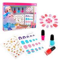 Vente flash, cosmétiques pour enfants pas chers, vernis à ongles non toxique, lavable, jouets de déguisement de princesse