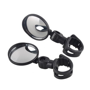 Bicycle Rearview Mirror 80mm Wide Angle Convex Glass Electric Bike Bicycle Mountable - Product Image 2