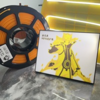 Diffusion de lumière de base PETG Transmission de la lumière orange Matériau d'impression 3D couleur unie Filament d'imprimante 3D PETG