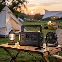 Batterie LFP intelligente 12V 48V avec écran LCD, protection contre les surcharges et les courts-circuits pour station d'énergie solaire portable