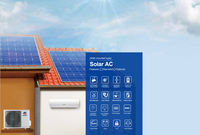Climatiseur solaire Gree 18000 BTU 2HP, hybride AC/DC, hors réseau, split, pour la maison