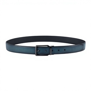 Ceintures pour hommes en cuir de vachette, style européen traditionnel, avec boucle à ardillon en acier, imperméables et écologiques – Cadeau idéal au meilleur prix - Product Image 5