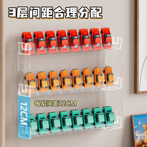 Wall Mounted Mini Toy Car <b>Storage</b> <b>Box</b> 3 Tier Plastic Display Rack For Desktop Collection - Product Image 3