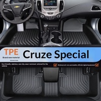 Tapis de sol de voiture ARZHEN, entièrement enveloppants, en TPE, pleine couverture, 5 mm d'épaisseur, imperméables, pour Chevrolet Cruze 2009-2015, ensemble de 4 pièces
