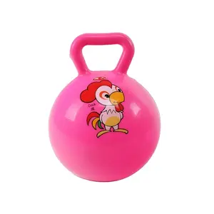 4" small PVC inflatable hand held ball handle bells