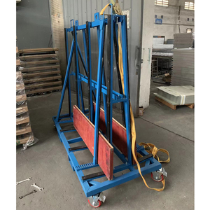 <span class=keywords><strong>Dolly</strong></span> Transportasi Panel Kaca Gudang Portabel dengan Kontainer Roda Empat, Baja Q235, Dapat Disesuaikan OEM - Product Image 5