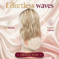 Perruque Lace Frontale Blond Cendré Ondulée Cheveux Humains Raie Latérale Naturelle Ondulations Souples Pré-Pluckées Ligne de Cheveux Pré-Plumée Bonnet Sans Colle Personnalisable