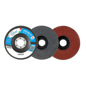 Disque à lamelles non tissé Fervi pour ponçage, fabriqué en Italie, modèle UNCD/F115F, pour finition sans fer, spécialité 115 mm - Product Image 1