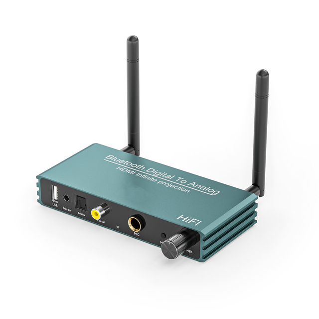 TUTI BT 5.0 Audio Receiver Wireless Playback Lossless Stereo HDTV Screen Mirroring Device Blue-tooth.Digital to Analog