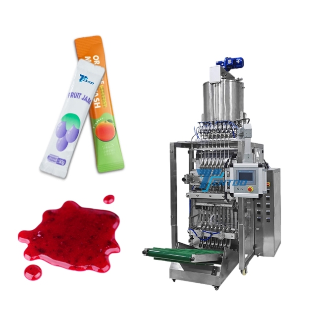 Multi Track Sachet Curry Paste Packing Machine Automatic 3 Side Seal Mini Bag Barbecue Chili Sauce Packaging Machine
