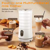 Mixer susu 4-in-1 fungsi, Mesin kopi bubbling otomatis rumah mesin busa susu profesional