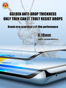 Convient à tous les modèles de téléphones à écran incurvé, anti-reflets, HD clair, dureté 9H, ultra-fin, couverture complète, verre trempé anti-statique, anti-rayures - Product Image 3
