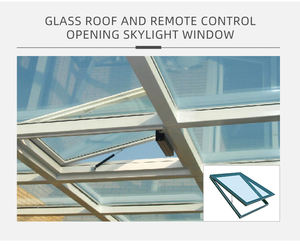 Casa de jardín de invierno veranda aluminio prefabricado vidrio Conservatorio inclinado terraza acristalada 4 estaciones - Product Image 2