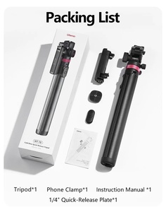 Treppiede a sgancio rapido Ulan Zi MT-78 con supporto per telefono da 1,85 metri, utilizzabile per fotocamera del telefono, luce video, microfono, con telecomando wireless - Product Image 2
