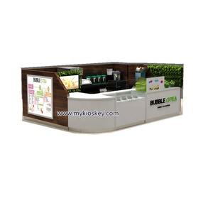 Bán Buôn Nước Trái Cây Bán Lẻ Kiosk Và Cà Phê Đứng Giỏ Hàng Với Ván Ép Bubble Tea Booth Trong Trung Tâm Mua Sắm & Cửa Hàng Bán Lẻ Để Bán - Product Image 1