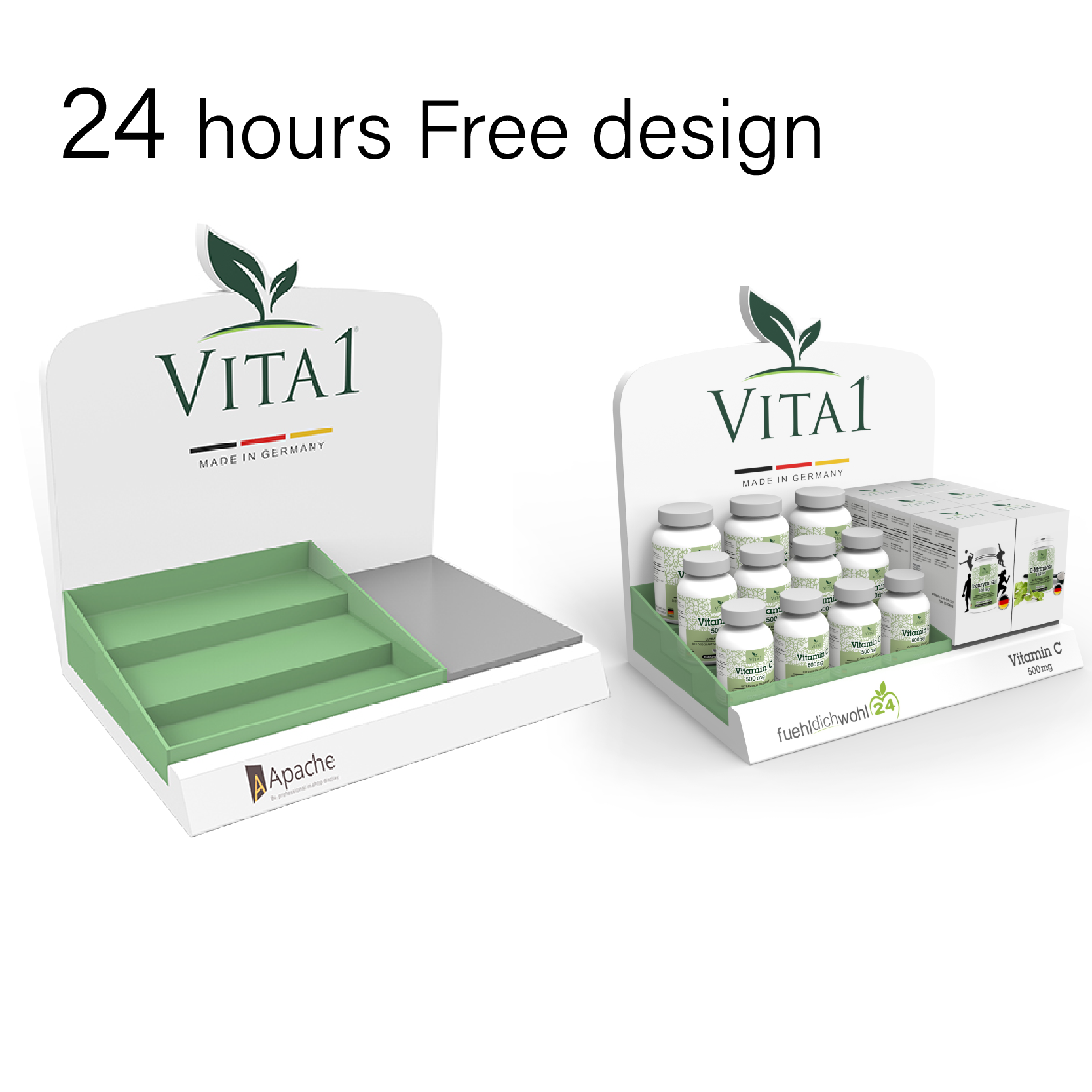 Customized Wooden Display Cabinet for Drug Counter Display in Pharmacies — view 2